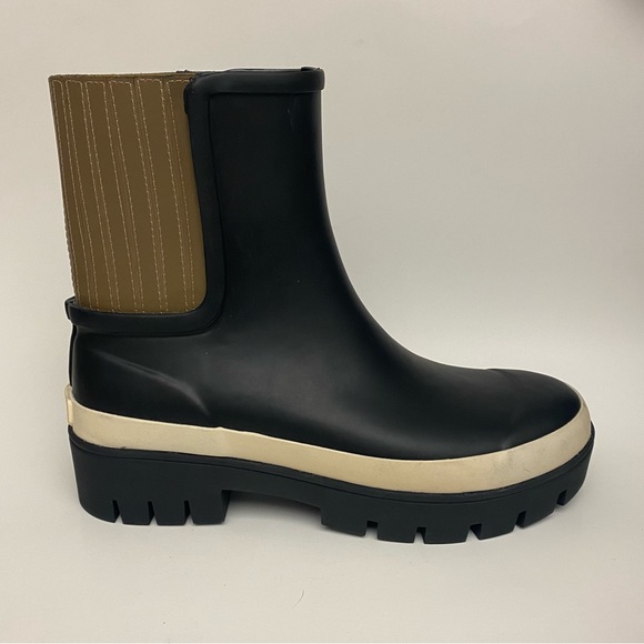 Tory Burch Shoes - TORY BURCH BLACK HURRICANE RUBBER ALL WEATHER RAIN BOOTS